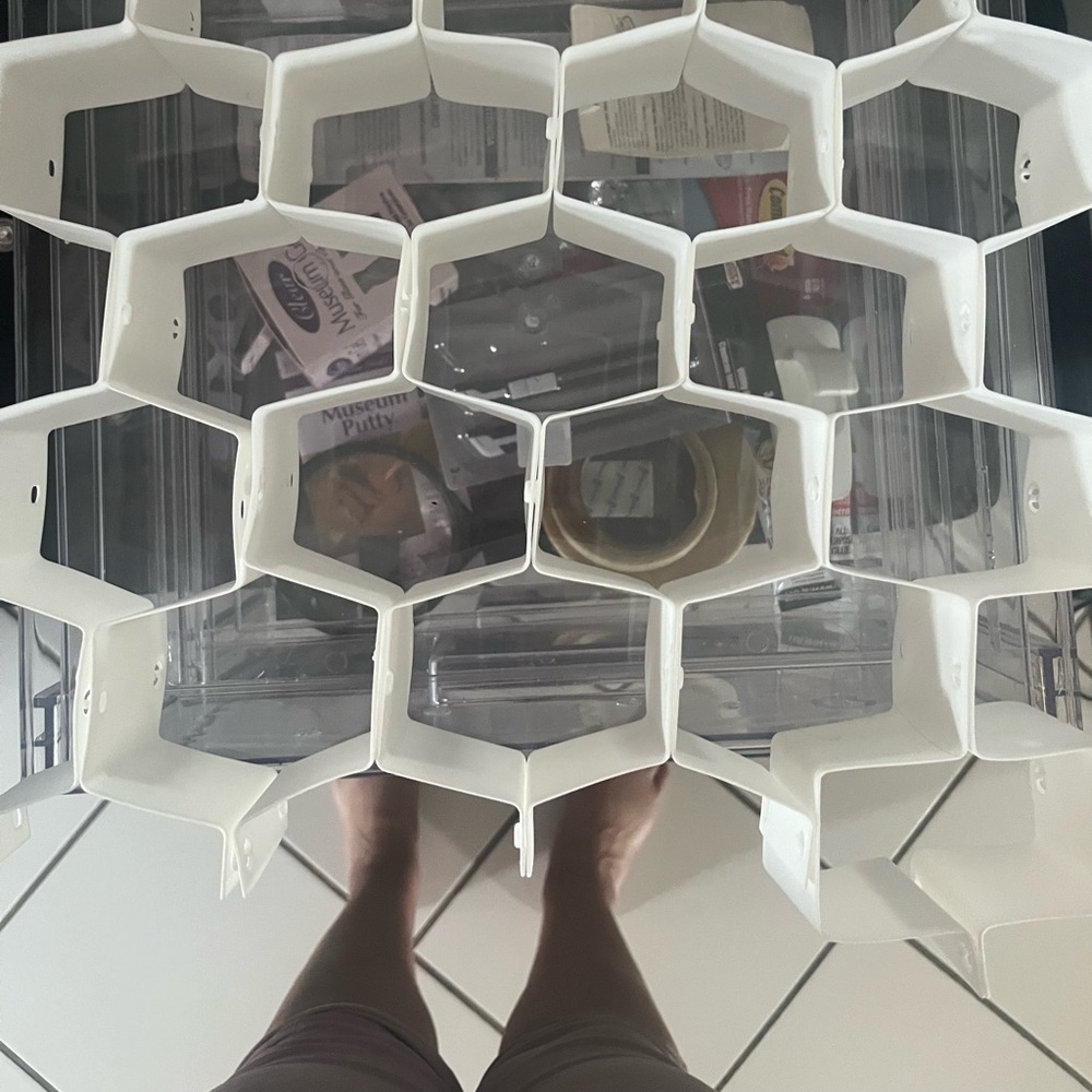 White Honeycomb Drawer Organizer